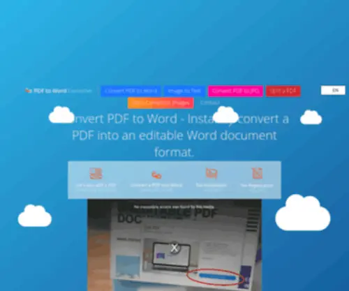 PDfwordconvert.com(PDF to Word Converter) Screenshot