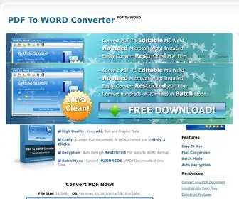 PDfwordconverter.net(PDF To WORD Converter) Screenshot