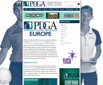 Pdga-Europe.com(PDGA Europe) Screenshot