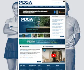 Pdga.com(Professional Disc Golf Association) Screenshot