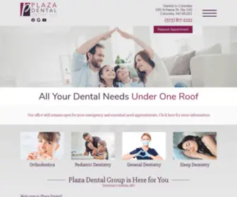 PDgcolumbia.com(Plaza Dental) Screenshot