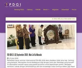 Pdgi.or.id(PB PDGI) Screenshot