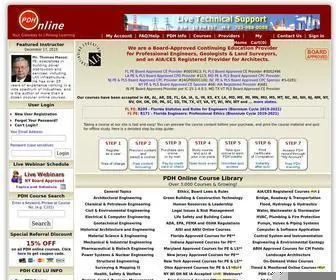 Pdhonline.com(Provides online (web) Screenshot