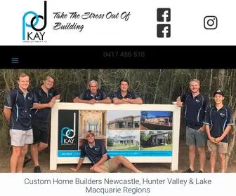 Pdkayconstructions.com.au(Custom Home Builders Newcastle) Screenshot