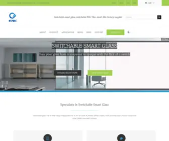 PDLC-Glass.com(Switchable privacy glass) Screenshot