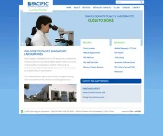 PDllabs.com(Pacific Diagnostic Laboratories (PDL)) Screenshot
