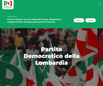 Pdlombardia.it(Partito Democratico Lombardo) Screenshot