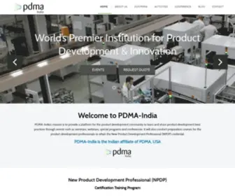 Pdma-India.in(Product Development and Management Association) Screenshot