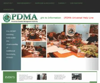 Pdma.gov.pk(Pdma) Screenshot