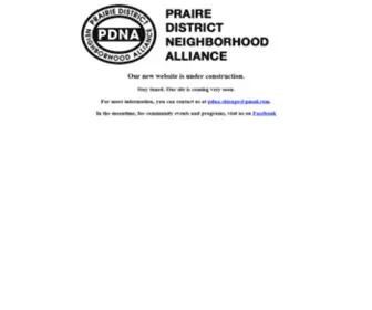 Pdnachicago.com(Praire District Neighborhood Alliance) Screenshot