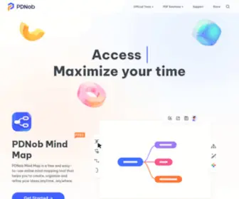 Pdnob.com(Mindmap, OCR Translator, PDF Solution) Screenshot