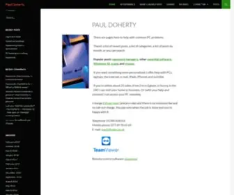 Pdoc.co.uk(Paul Doherty) Screenshot