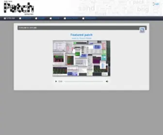 Pdpatchrepo.info(Pure Data Patch Repository) Screenshot