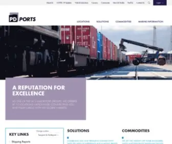 Pdports.co.uk(PD Ports) Screenshot