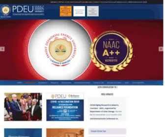 Pdpu.ac.in(Top Energy Universities in Gujarat For Engineering) Screenshot