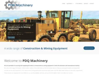 PDqmachinery.com(Construction Machinery Sales) Screenshot