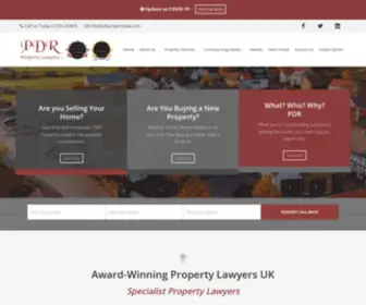 PDRpropertylaw.com(PDR Property Lawyers UK) Screenshot