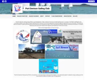 PDScbowen.org.au(Port Denison Sailing Club) Screenshot