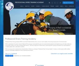 Pdta.com.au(Professional Diving Services) Screenshot