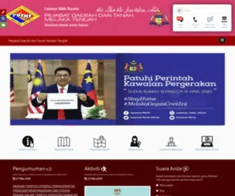 PDTMT.gov.my(PEJABAT DAERAH DAN TANAH MELAKA TENGAH) Screenshot