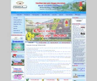 Pdu.edu.vn(Website Truong Dai Hoc Pham Van Dong) Screenshot