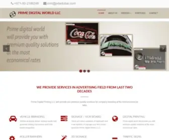 PDwdubai.com(Vehicle graphics and signage company in Dubai) Screenshot