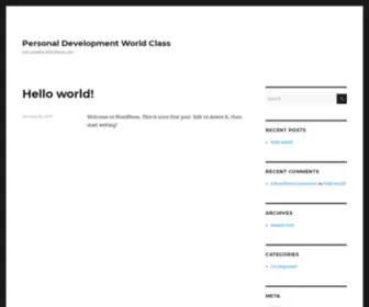 PdWorldclass.com(Just another WordPress site) Screenshot