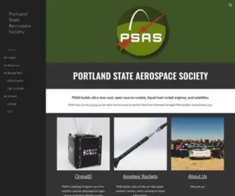 Pdxaerospace.org(Portland State Aerospace Society) Screenshot