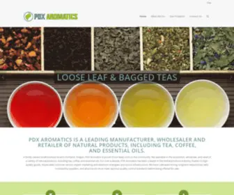 Pdxaromatics.com(Coffee, Tea, Botanicals) Screenshot