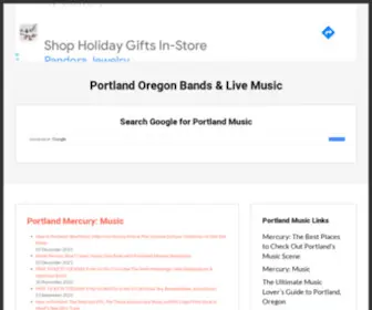 PDxbands.com(What Portland Sounds Like) Screenshot