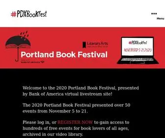 PDxbookfest.org(Portland Book Festival) Screenshot