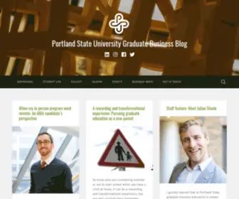 PDXBSchool.com(Portland State University Graduate Business Blog) Screenshot