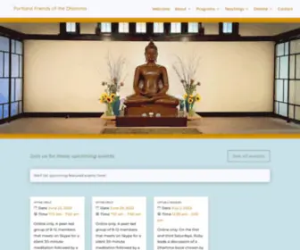 PDXdhamma.org(Portland Friends of the Dhamma) Screenshot