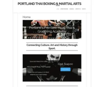 PDxmuaythai.com(Portland Thai Boxing & Martial Arts) Screenshot