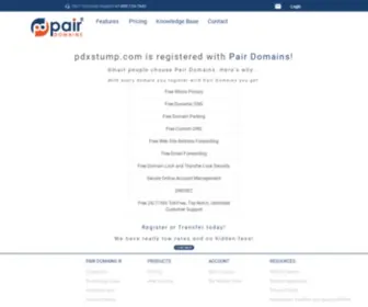 PDXstump.com(pdxstump) Screenshot