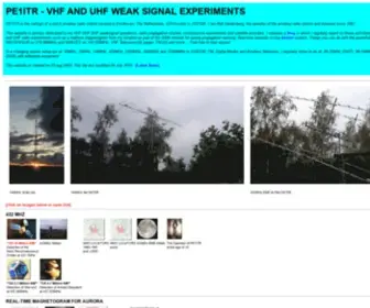 PE1ITR.com(VHF and UHF WEAKSIGNAL EXPERIMENTS) Screenshot