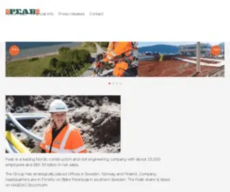Peab.com(Start) Screenshot