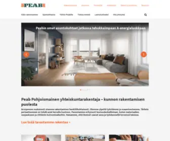 Peab.fi(Pohjoismainen yhteiskuntarakentaja) Screenshot