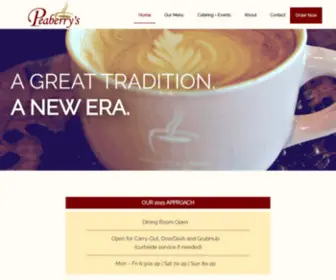 Peaberryscafe.com(Peaberry's Cafe & Bakery) Screenshot