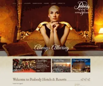 Peabodyhotelsandresorts.com(Peabody Hotels & Resorts) Screenshot