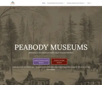 Peabodymuseums.com(George Peabody House Museum) Screenshot