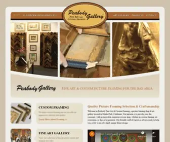 Peabodypictureframing.com(Peabody Gallery) Screenshot