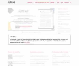 Peac.org.ph(PEAC Official Website) Screenshot