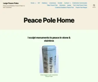 Peace-Pole.com(Peace Poles In Stone) Screenshot