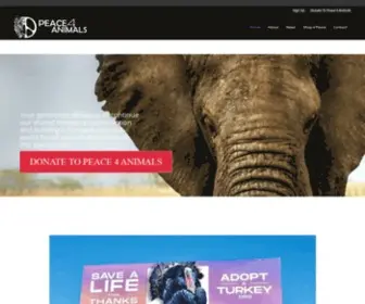 Peace4Animals.net(A Voice For The Voiceless) Screenshot