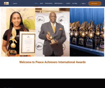 Peaceachieversawards.com(Peace Achievers International Awards) Screenshot