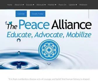 Peacealliance.org(The Peace Alliance) Screenshot