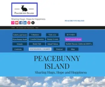 Peacebunnyisland.com(Comfort Rabbits Training & Therapy Animal Visits) Screenshot