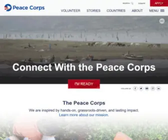 Peacecorps.gov(Peace Corps) Screenshot