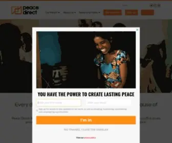 Peacedirect.org(Peace Direct) Screenshot